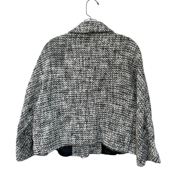 Peruvian Connection Wool/Alpaca Tweed Black & White Blazer Jacket - Size 10 - Picture 7 of 10